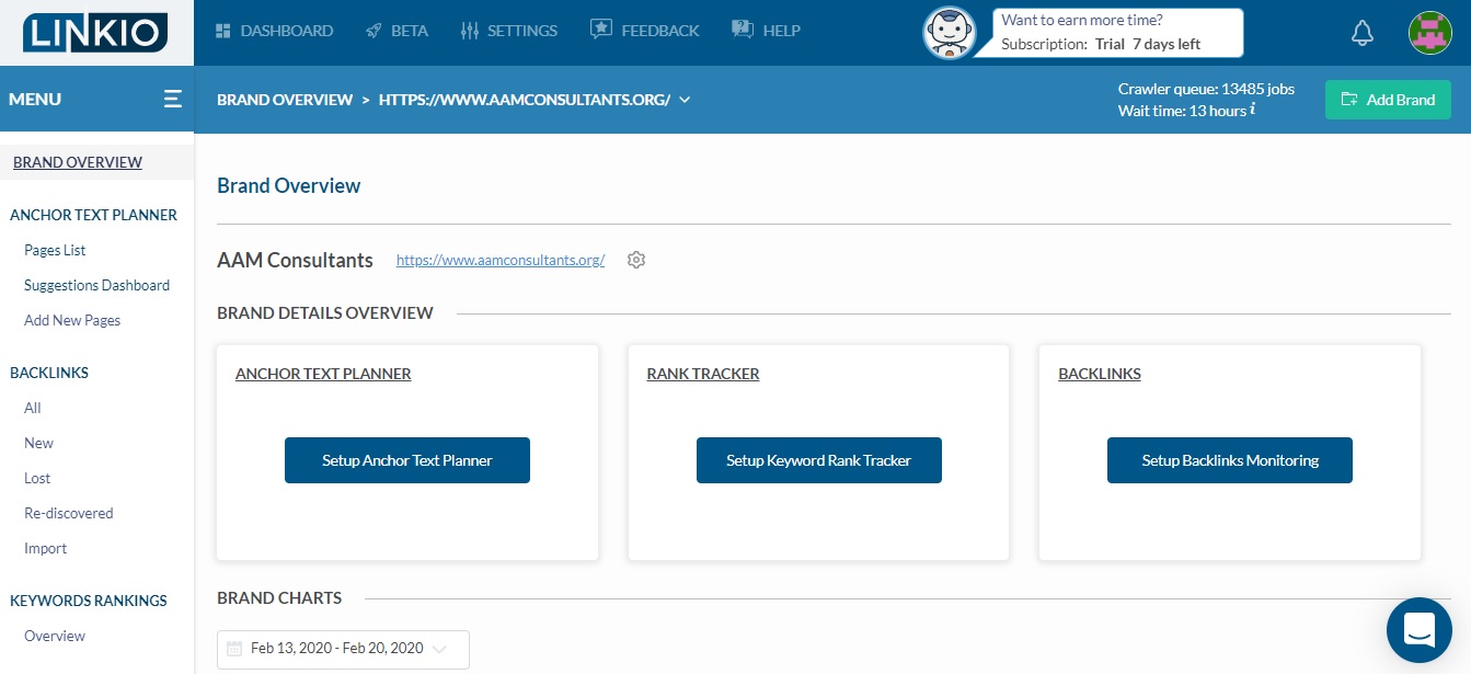 linkio seo tool