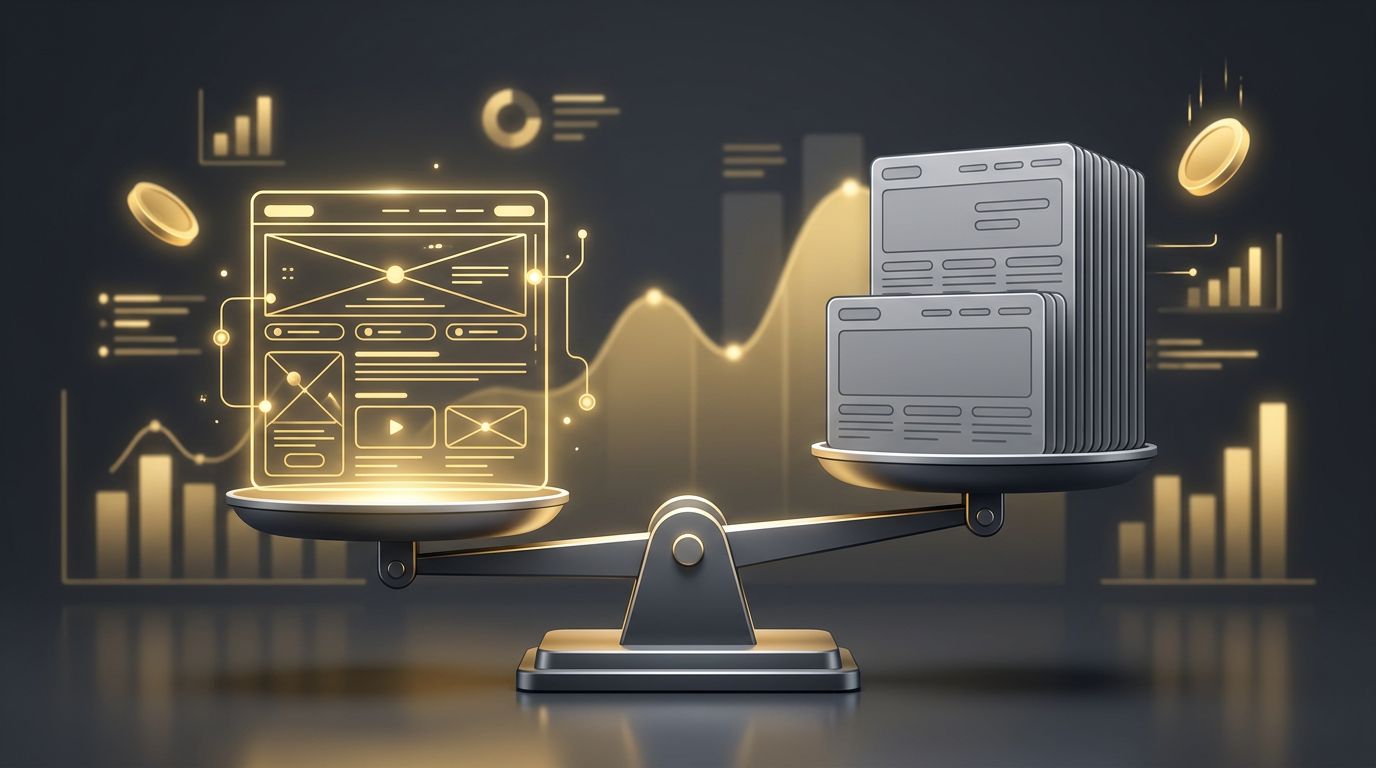 Cost Comparison of Custom Web Development Versus Template Websites