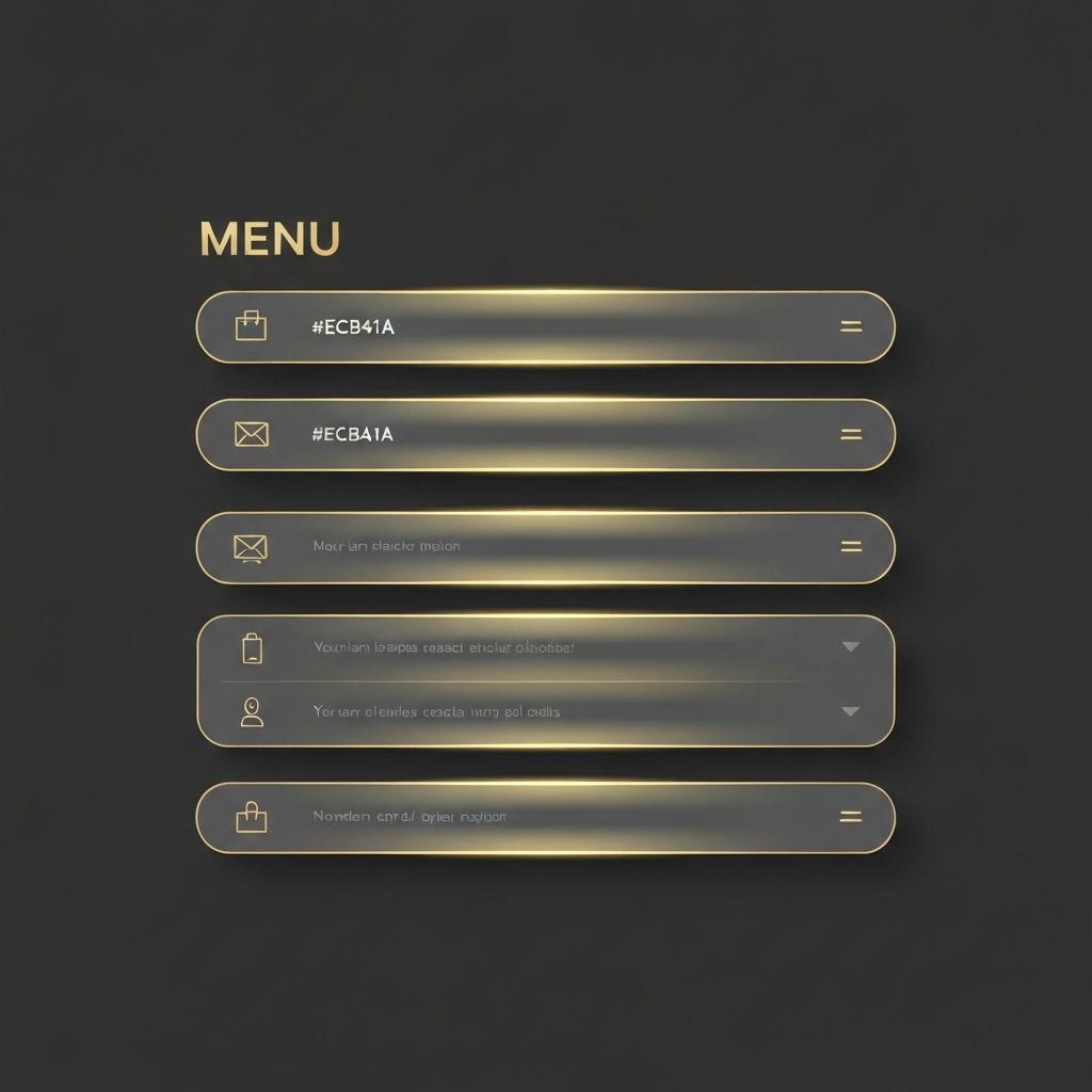 Navigation Menu Web Design