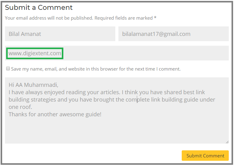 blog commenting