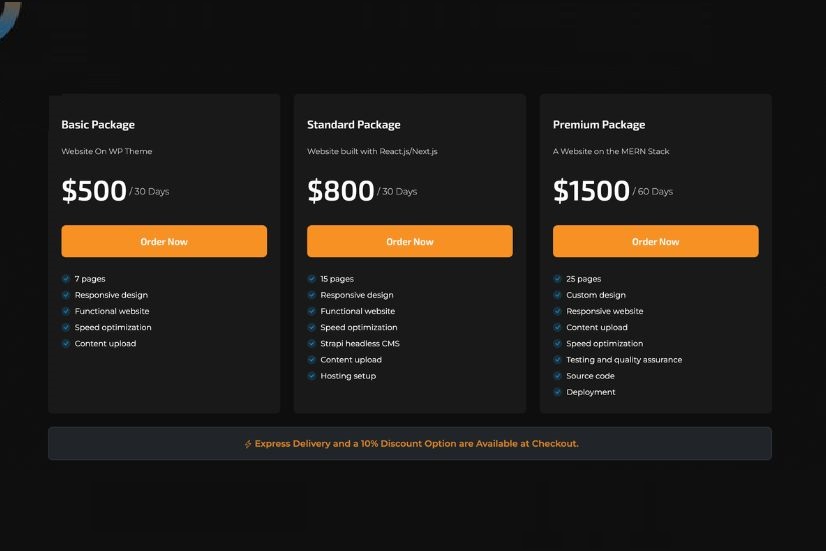 Website Creation Packages