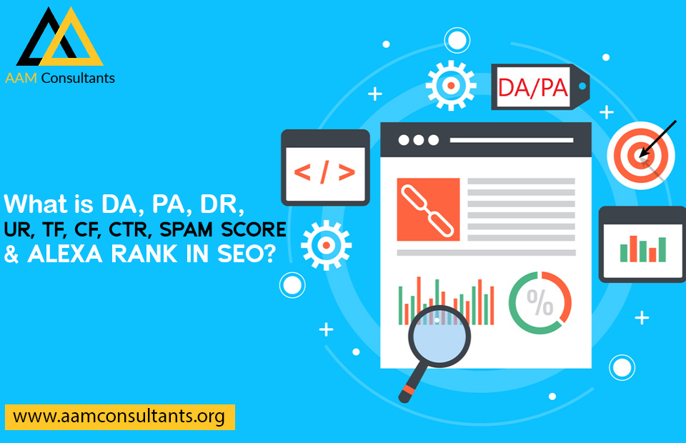 What is DA, PA, DR, UR, TF, CF, CTR, Spam Score & Alexa Rank in SEO?